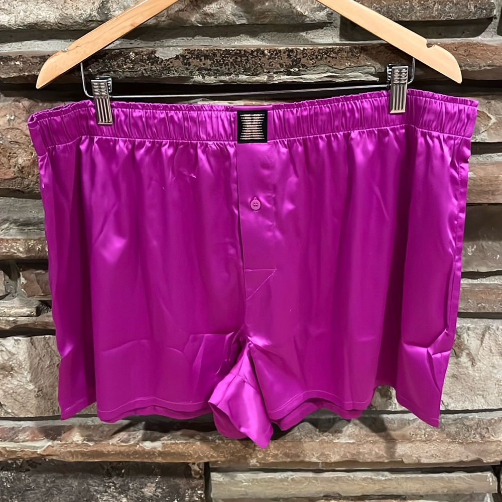 Savage x Fenty Satin Boxers in Juicy Purple Limited Edition Color